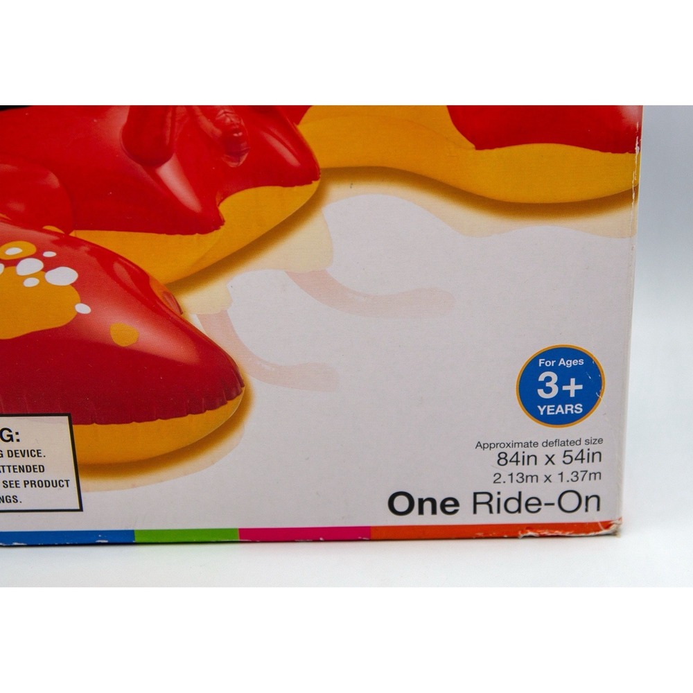NEW Intex Ride-On Red Lobster Inflatable Swimming Pool Float Toy 84"x54" - Picture 2 of 5